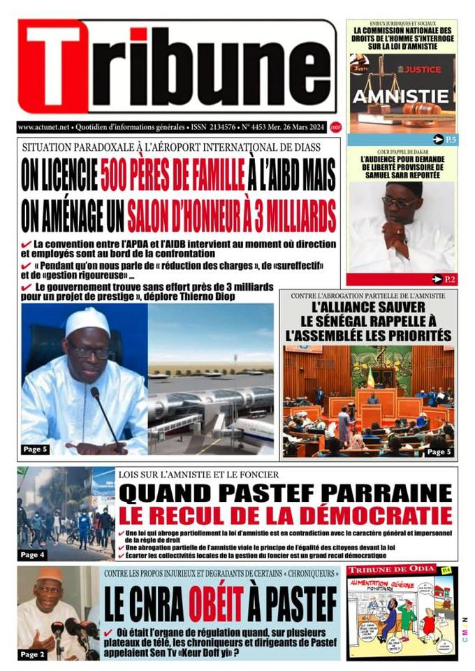 🇸🇳 Les gros titres du jour au Sénégal : Mercredi 26 Mars 2025 14 Internet 20250326 081833 11