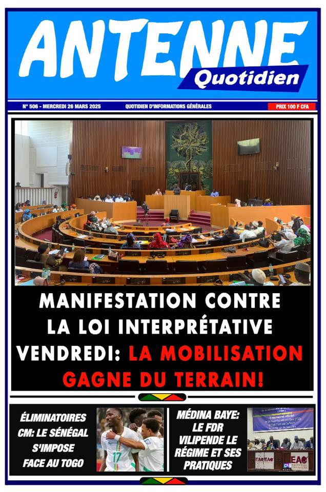 🇸🇳 Les gros titres du jour au Sénégal : Mercredi 26 Mars 2025 18 Internet 20250326 081833 16