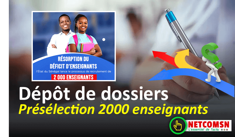 🇸🇳 Recrutement de 2000 enseignants au Sénégal : les candidats présélectionnés invités à déposer leurs dossiers