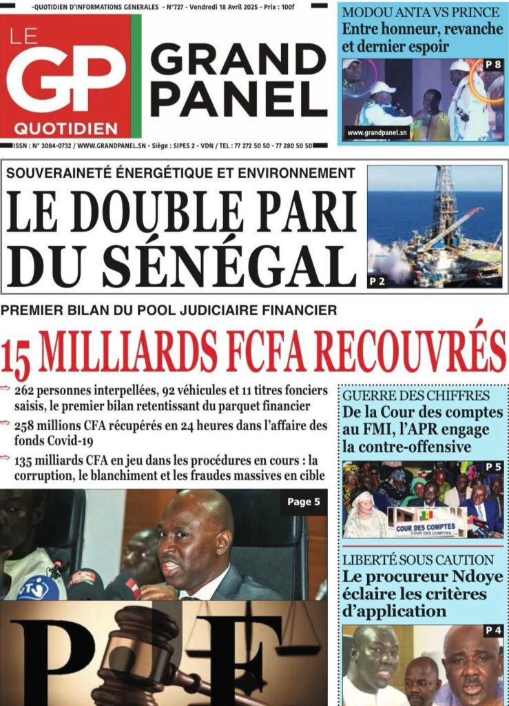 🇸🇳 Les gros titres du jour au Sénégal : Vendredi 18 Avril 2025 4 FB IMG 1744955486417 1