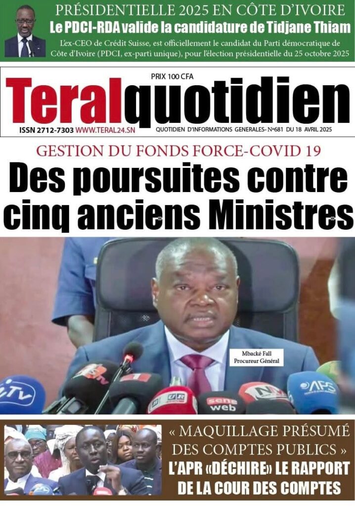 🇸🇳 Les gros titres du jour au Sénégal : Vendredi 18 Avril 2025 8 FB IMG 1744955489927 1