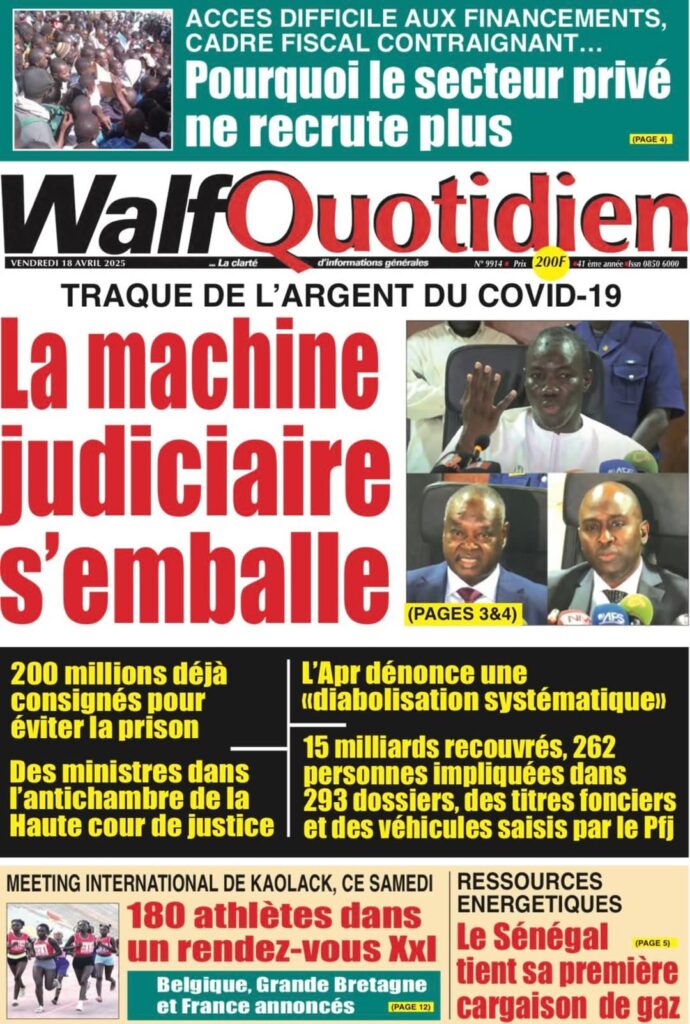 🇸🇳 Les gros titres du jour au Sénégal : Vendredi 18 Avril 2025 11 FB IMG 1744955495690 1