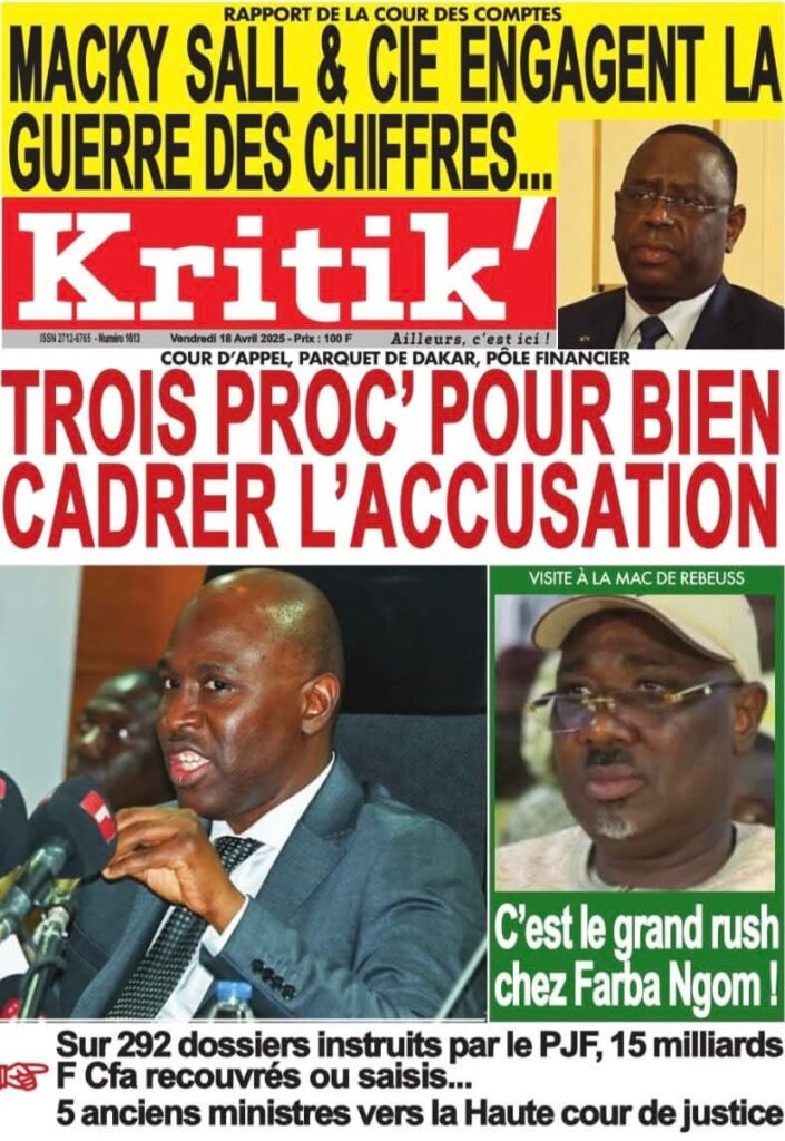 🇸🇳 Les gros titres du jour au Sénégal : Vendredi 18 Avril 2025 19 FB IMG 1744955515113 1