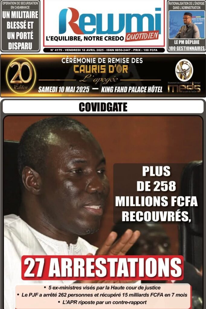 🇸🇳 Les gros titres du jour au Sénégal : Vendredi 18 Avril 2025 30 FB IMG 1744955538371 1