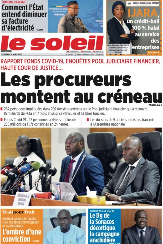🇸🇳 Les gros titres du jour au Sénégal : Vendredi 18 Avril 2025 32 FB IMG 1744955654577