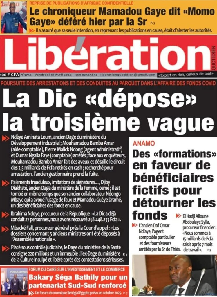 🇸🇳 Les gros titres du jour au Sénégal : Vendredi 18 Avril 2025 31 FB IMG 1744955656335