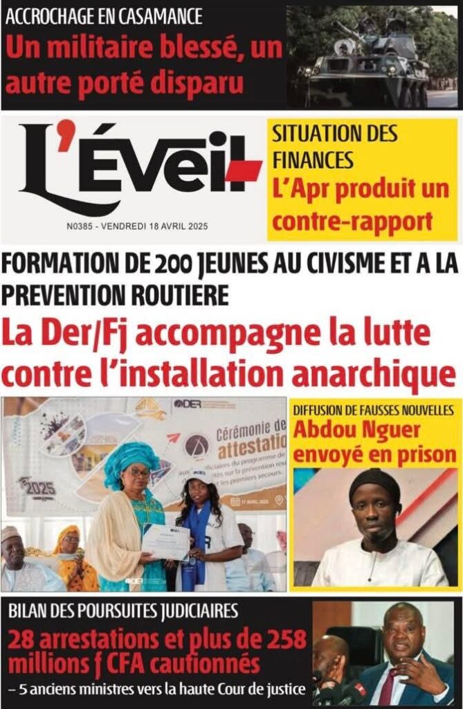 🇸🇳 Les gros titres du jour au Sénégal : Vendredi 18 Avril 2025 40 FB IMG 1744955666826