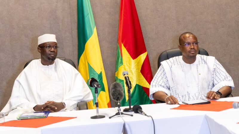 🇸🇳🇧🇫 Sénégal–Burkina : Sonko et Ouédraogo unis face au terrorisme