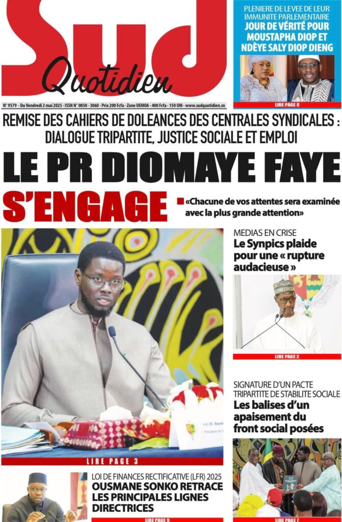🇸🇳 Les gros titres du jour au Sénégal : Vendredi 02 Mai 2025 3 FB IMG 1746169867826 1