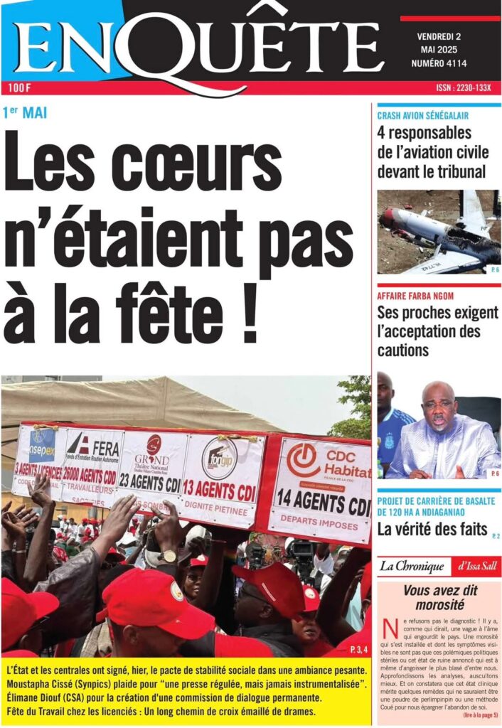 🇸🇳 Les gros titres du jour au Sénégal : Vendredi 02 Mai 2025 7 FB IMG 1746169875754 1