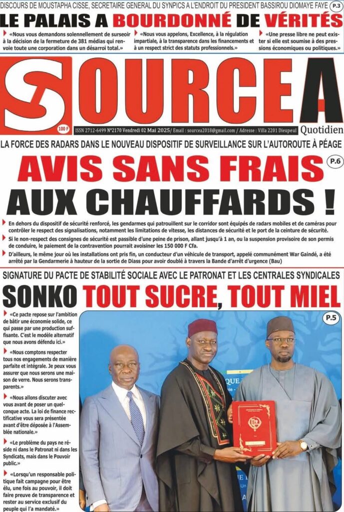 🇸🇳 Les gros titres du jour au Sénégal : Vendredi 02 Mai 2025 11 FB IMG 1746169879453