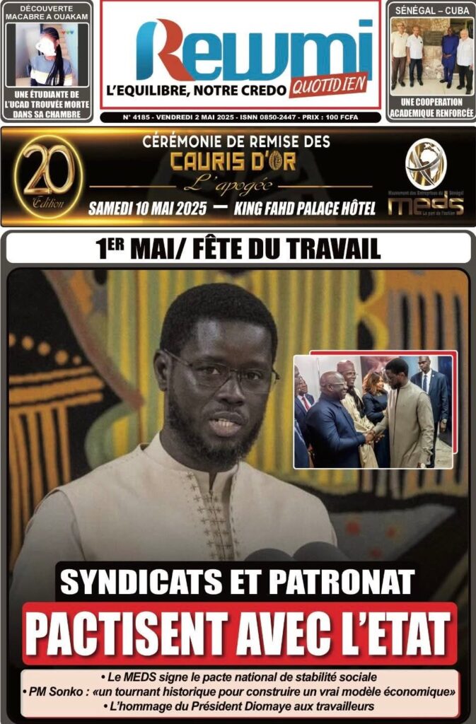 🇸🇳 Les gros titres du jour au Sénégal : Vendredi 02 Mai 2025 18 FB IMG 1746169893257