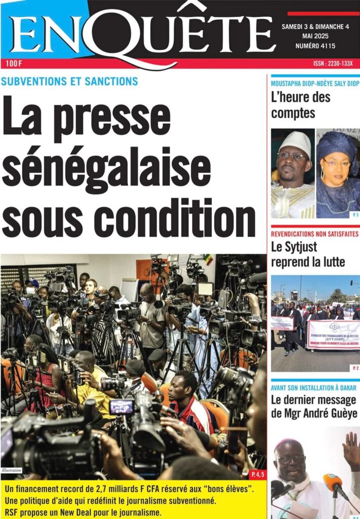 🇸🇳 Les gros titres du jour au Sénégal : Samedi 03 Mai 2025 4 FB IMG 1746259363335