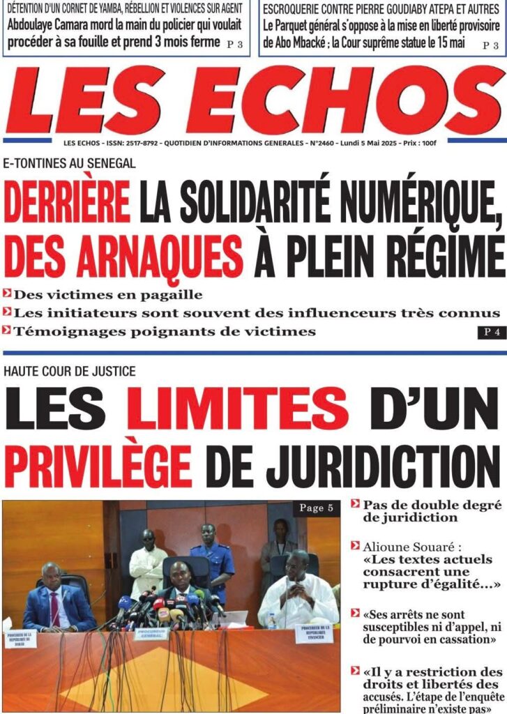 🇸🇳 Les gros titres du jour au Sénégal : Lundi 05 Mai 2025 8 FB IMG 1746424320398