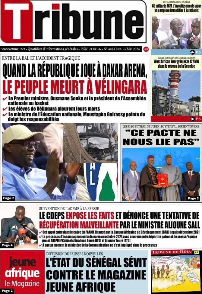 🇸🇳 Les gros titres du jour au Sénégal : Lundi 05 Mai 2025 6 FB IMG 1746424323583