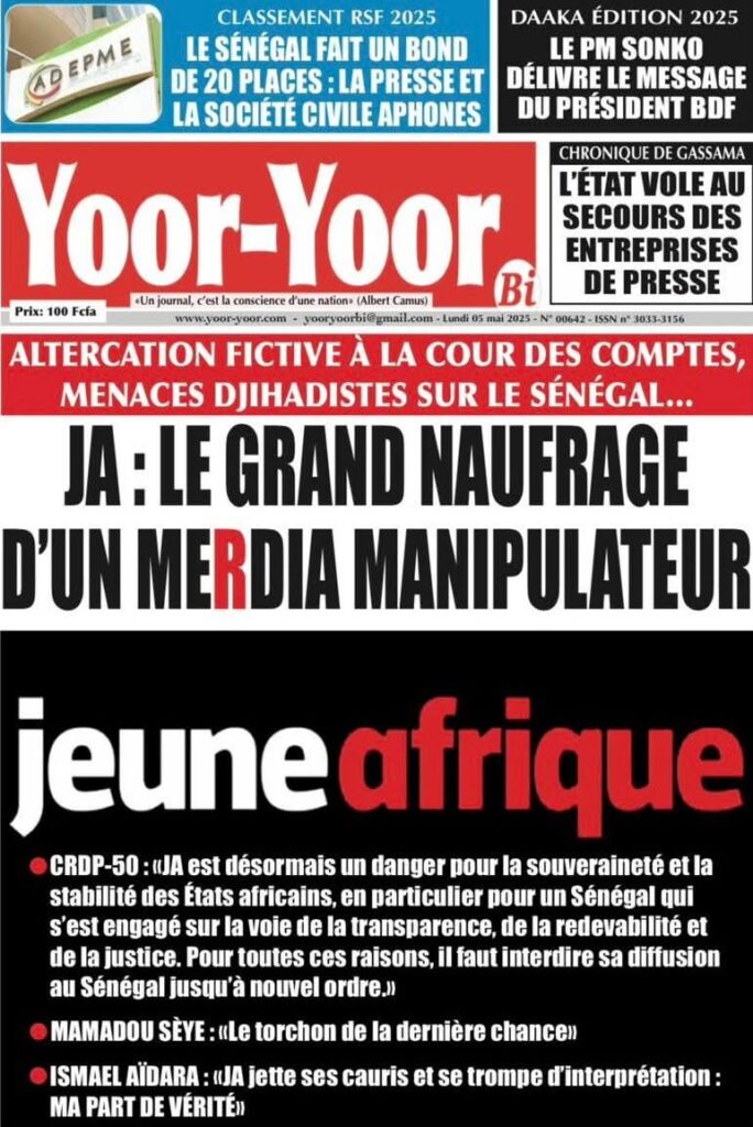 🇸🇳 Les gros titres du jour au Sénégal : Lundi 05 Mai 2025 19 FB IMG 1746424340147
