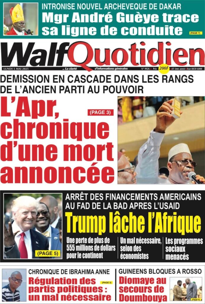 🇸🇳 Les gros titres du jour au Sénégal : Lundi 05 Mai 2025 21 FB IMG 1746424345079