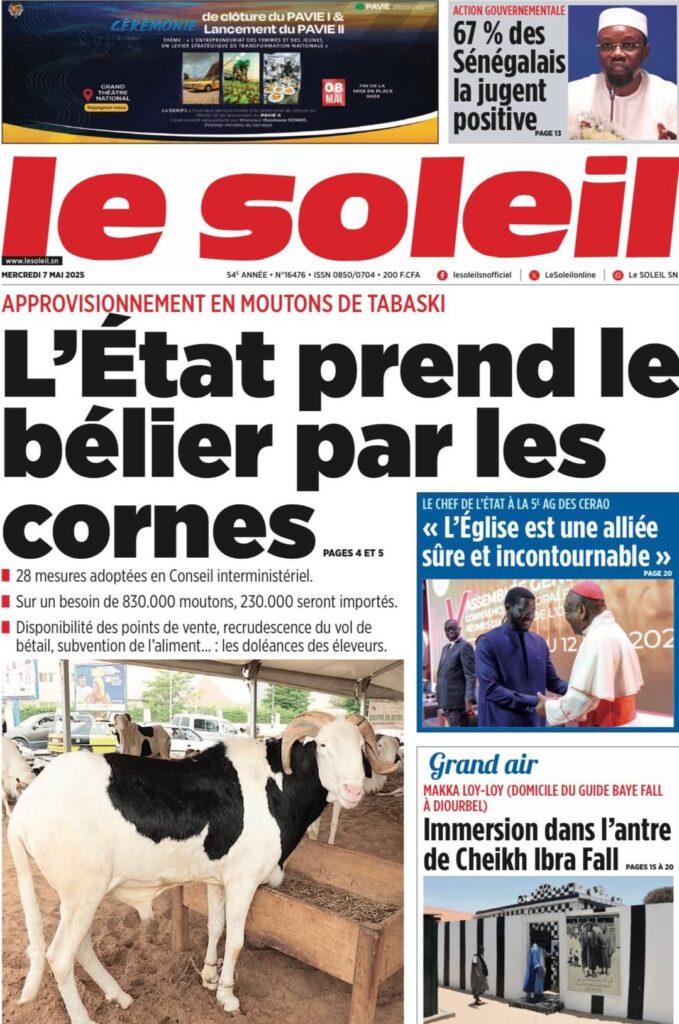🇸🇳 Les gros titres du jour au Sénégal : Mercredi 07 Mai 2025 8 FB IMG 1746594366994
