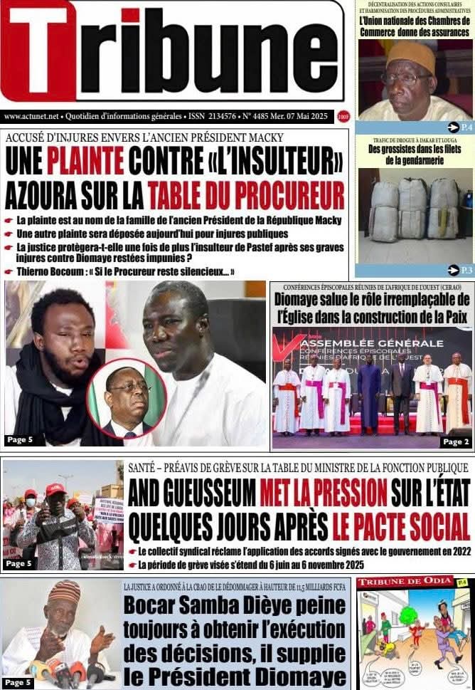 🇸🇳 Les gros titres du jour au Sénégal : Mercredi 07 Mai 2025 11 FB IMG 1746594378044