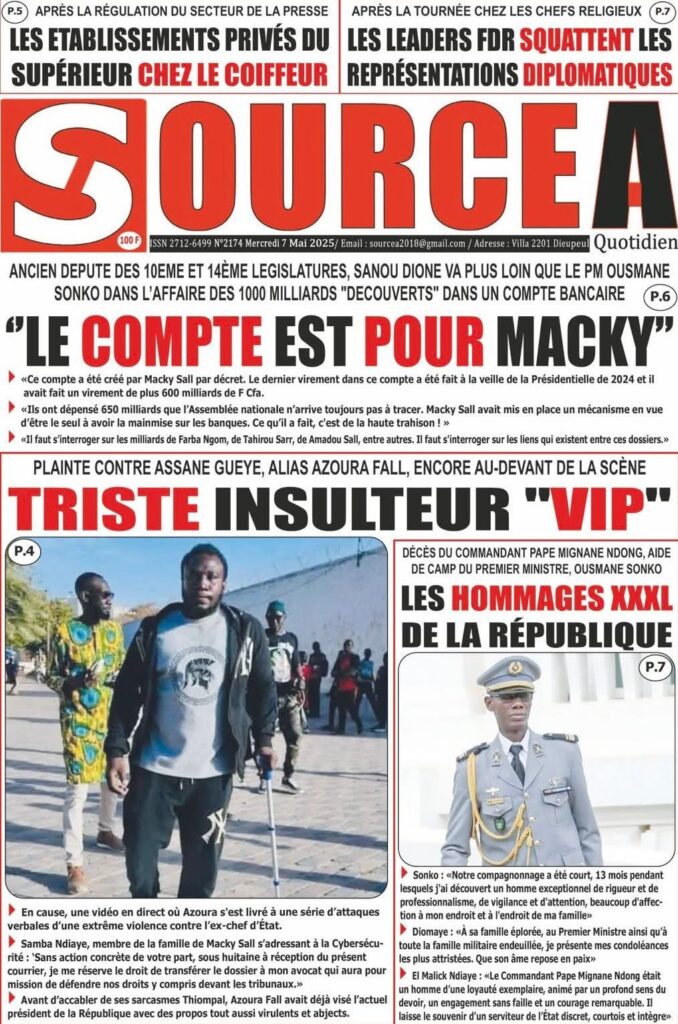 🇸🇳 Les gros titres du jour au Sénégal : Mercredi 07 Mai 2025 10 FB IMG 1746594380009