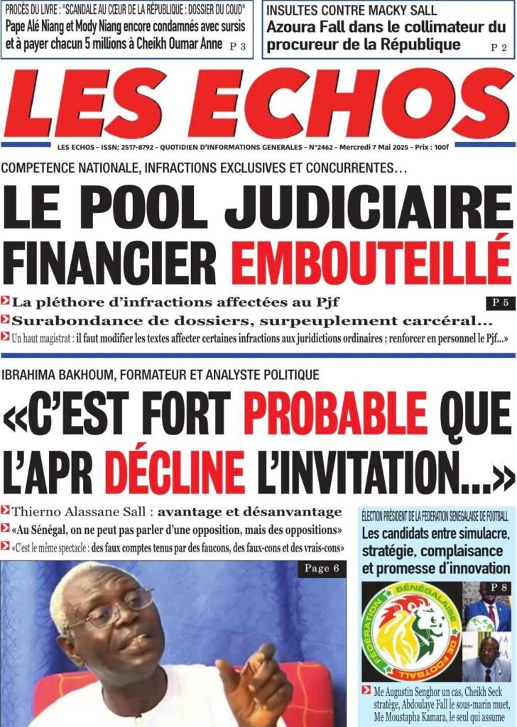 🇸🇳 Les gros titres du jour au Sénégal : Mercredi 07 Mai 2025 20 FB IMG 1746594393296