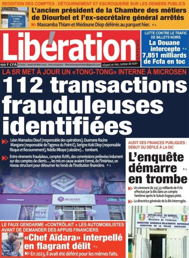 🇸🇳 Les gros titres du jour au Sénégal : Jeudi 08 Mai 2025 12 FB IMG 1746680710650