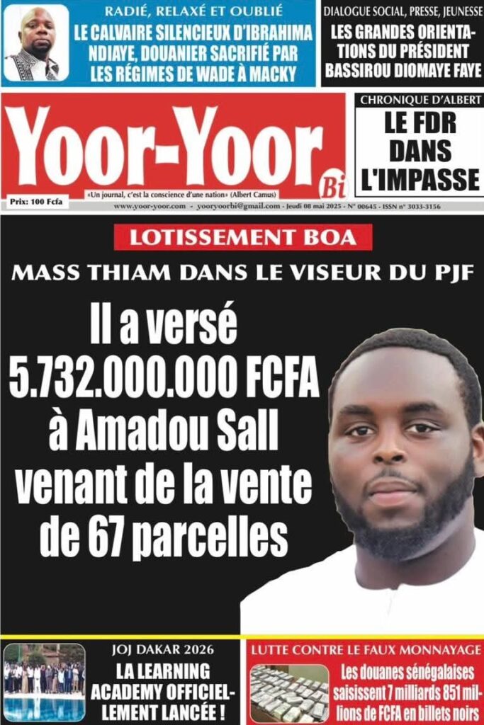 🇸🇳 Les gros titres du jour au Sénégal : Jeudi 08 Mai 2025 18 FB IMG 1746680721657