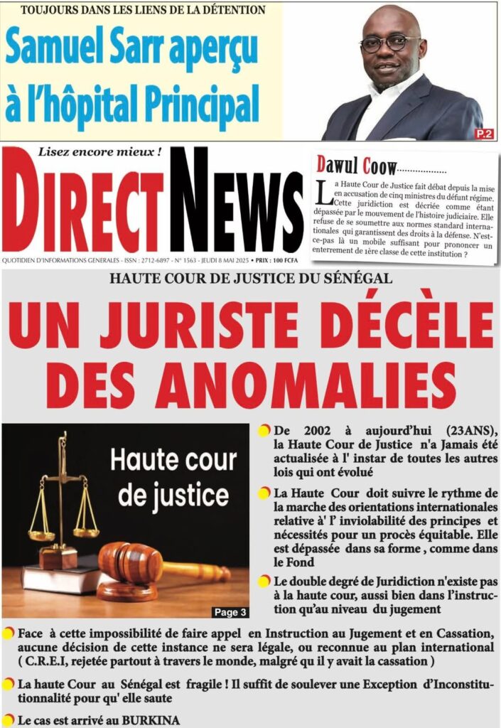 🇸🇳 Les gros titres du jour au Sénégal : Jeudi 08 Mai 2025 17 FB IMG 1746680723358