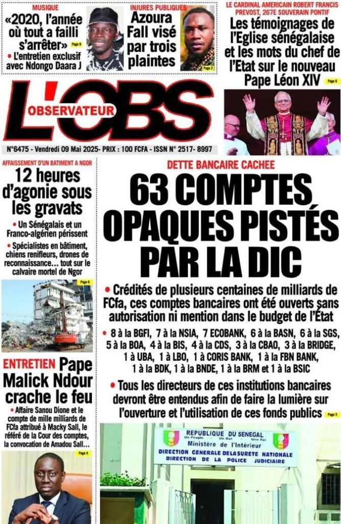 🇸🇳 Les gros titres du jour au Sénégal : Vendredi 09 Mai 2025 6 FB IMG 1746769428341 1
