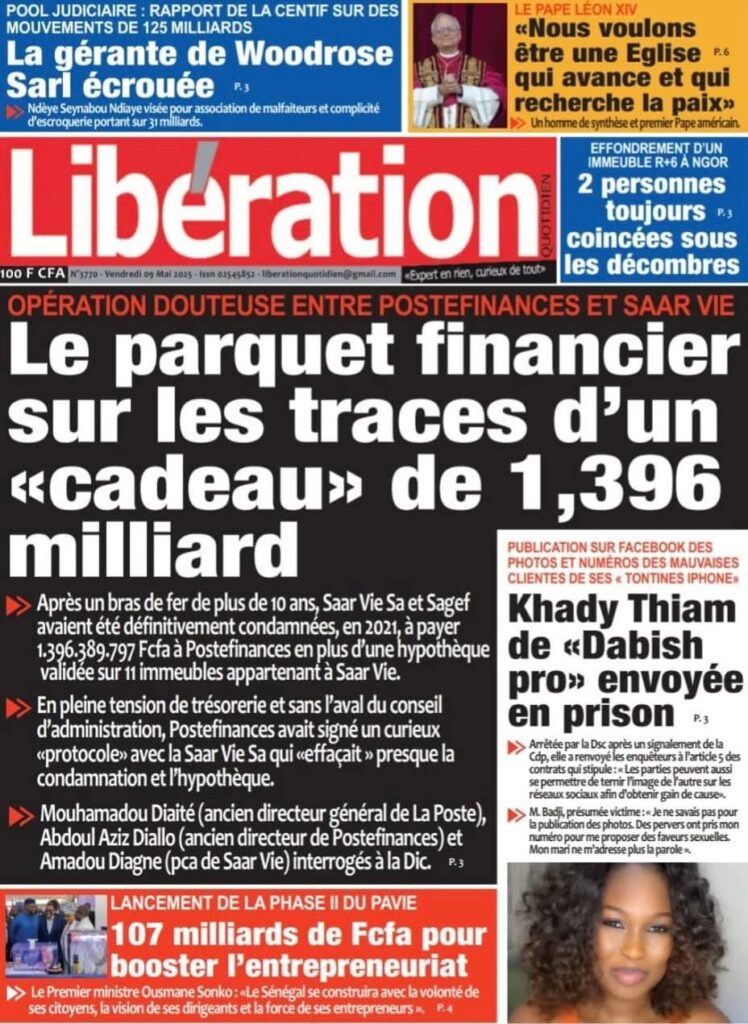 🇸🇳 Les gros titres du jour au Sénégal : Vendredi 09 Mai 2025 11 FB IMG 1746769430110 1