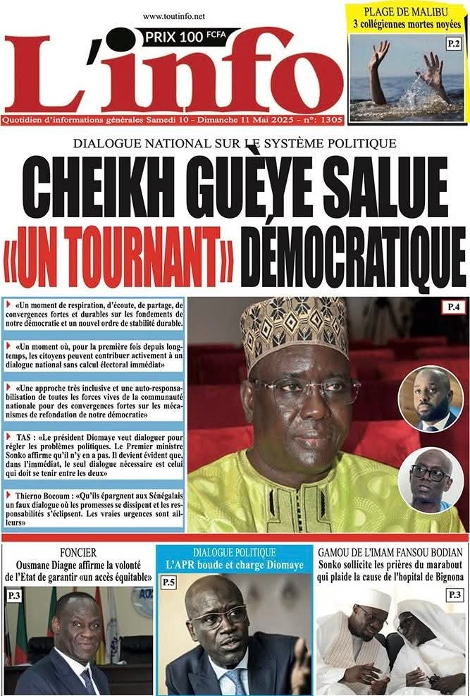 🇸🇳 Les gros titres du jour au Sénégal : Samedi 10 Mai 2025 12 FB IMG 1746855505681