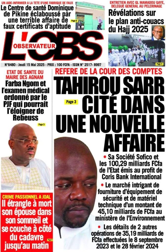 🇸🇳 Les gros titres du jour au Sénégal : Jeudi 15 Mai 2025 7 FB IMG 1747285719469