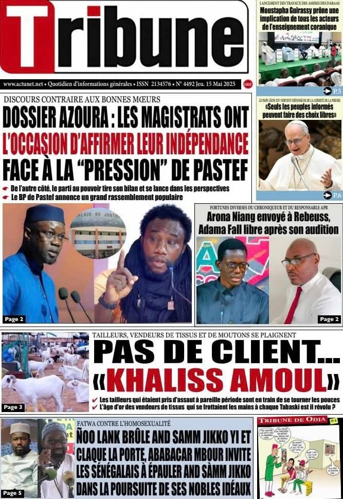 🇸🇳 Les gros titres du jour au Sénégal : Jeudi 15 Mai 2025 11 FB IMG 1747285724116