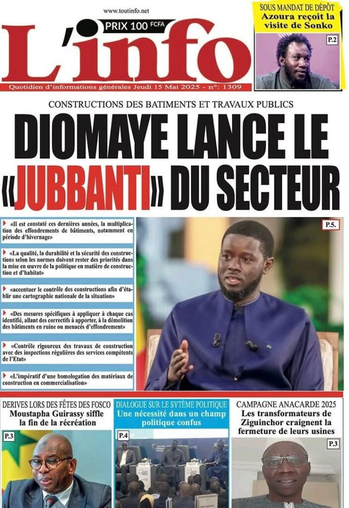 🇸🇳 Les gros titres du jour au Sénégal : Jeudi 15 Mai 2025 15 FB IMG 1747285738636