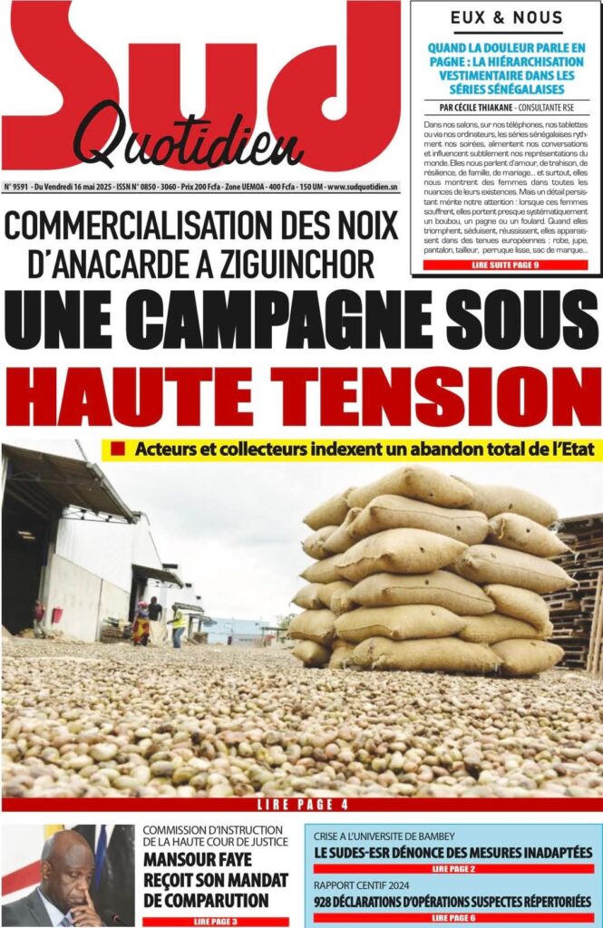 🇸🇳 Les gros titres du jour au Sénégal : Vendredi 16 Mai 2025 5 FB IMG 1747368505355 1