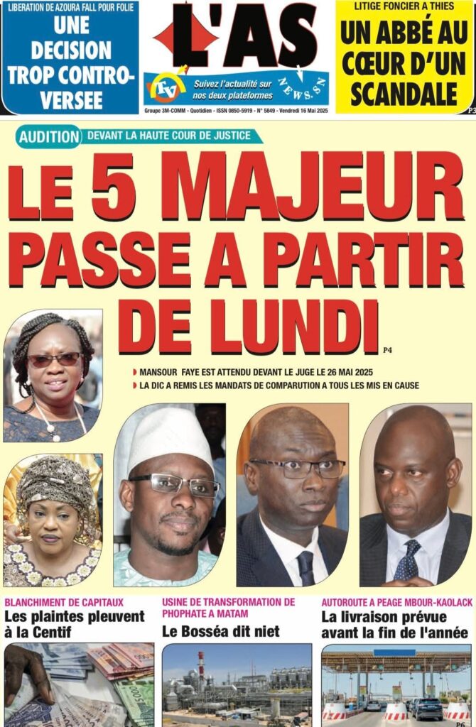 🇸🇳 Les gros titres du jour au Sénégal : Vendredi 16 Mai 2025 15 FB IMG 1747368522841