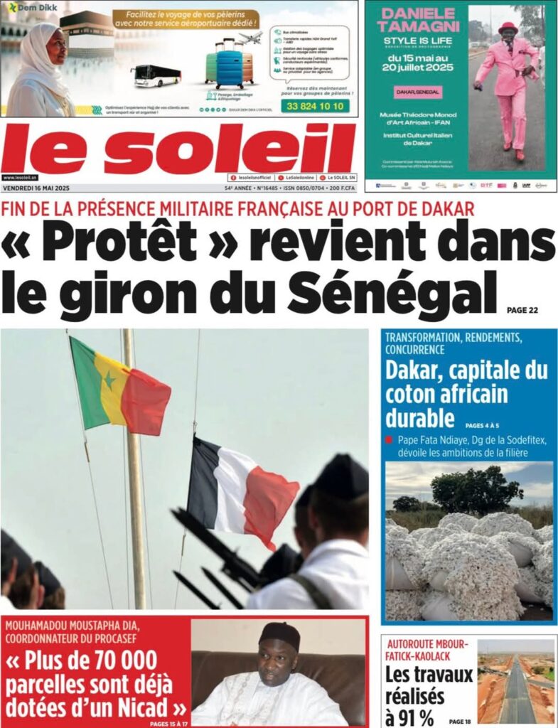🇸🇳 Les gros titres du jour au Sénégal : Vendredi 16 Mai 2025 22 FB IMG 1747368538988