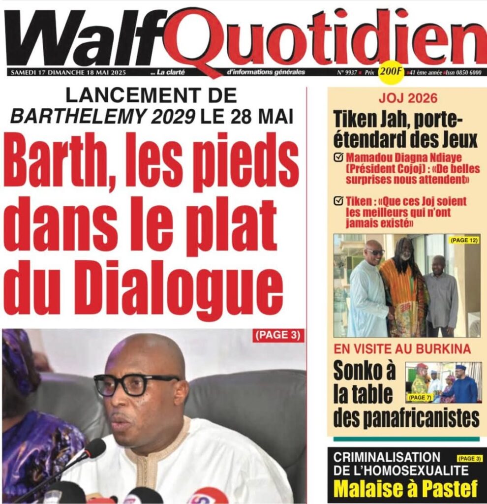 🇸🇳 Les gros titres du jour au Sénégal : Samedi 17 Mai 2025 3 FB IMG 1747458359456