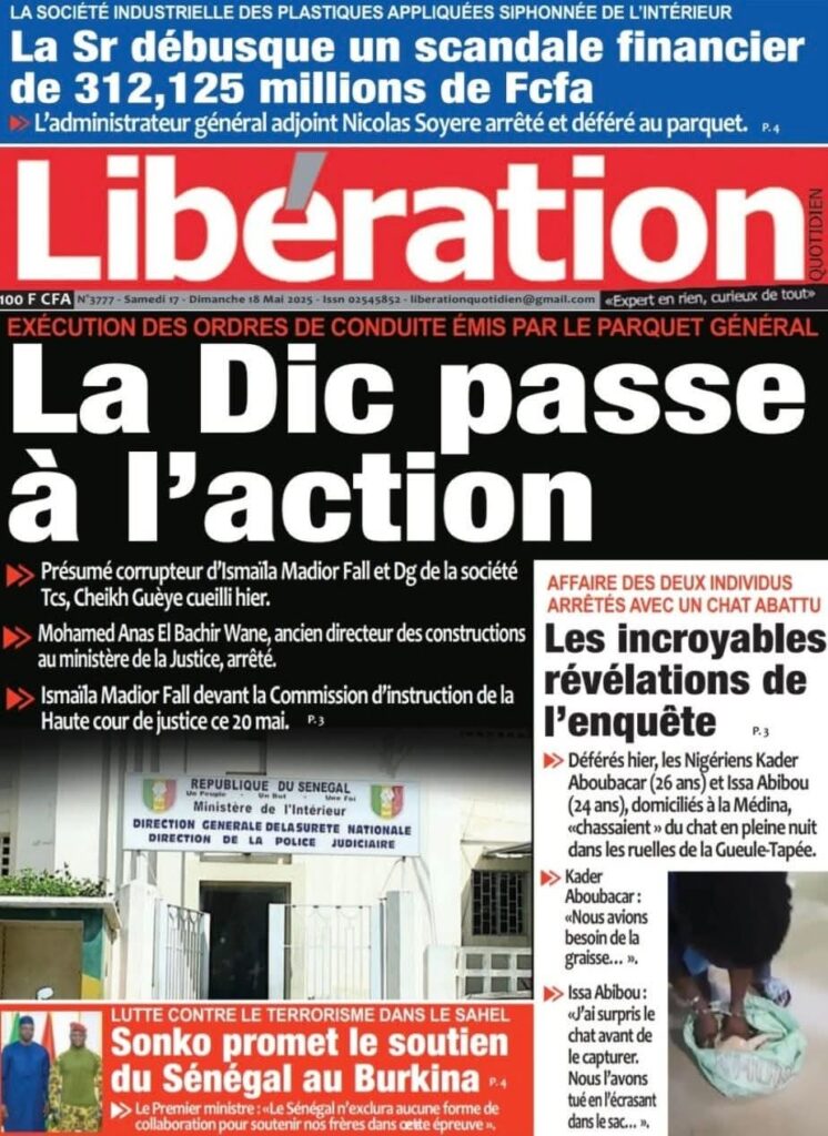 🇸🇳 Les gros titres du jour au Sénégal : Samedi 17 Mai 2025 7 FB IMG 1747458371068