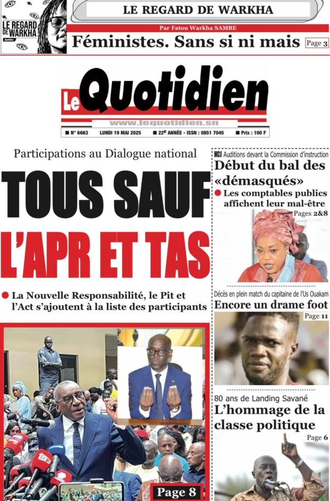 🇸🇳 Les gros titres du jour au Sénégal : Lundi 19 Mai 2025 3 FB IMG 1747638349778
