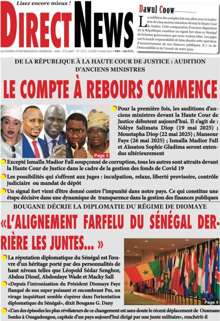 🇸🇳 Les gros titres du jour au Sénégal : Lundi 19 Mai 2025 16 FB IMG 1747638375392
