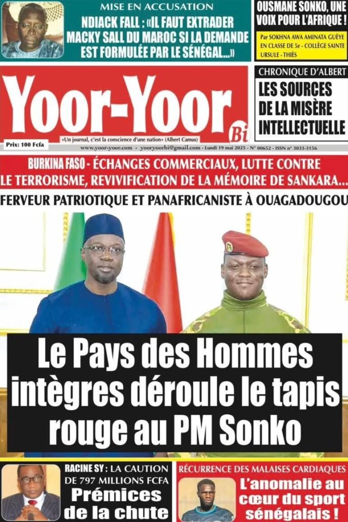 🇸🇳 Les gros titres du jour au Sénégal : Lundi 19 Mai 2025 19 FB IMG 1747638380752