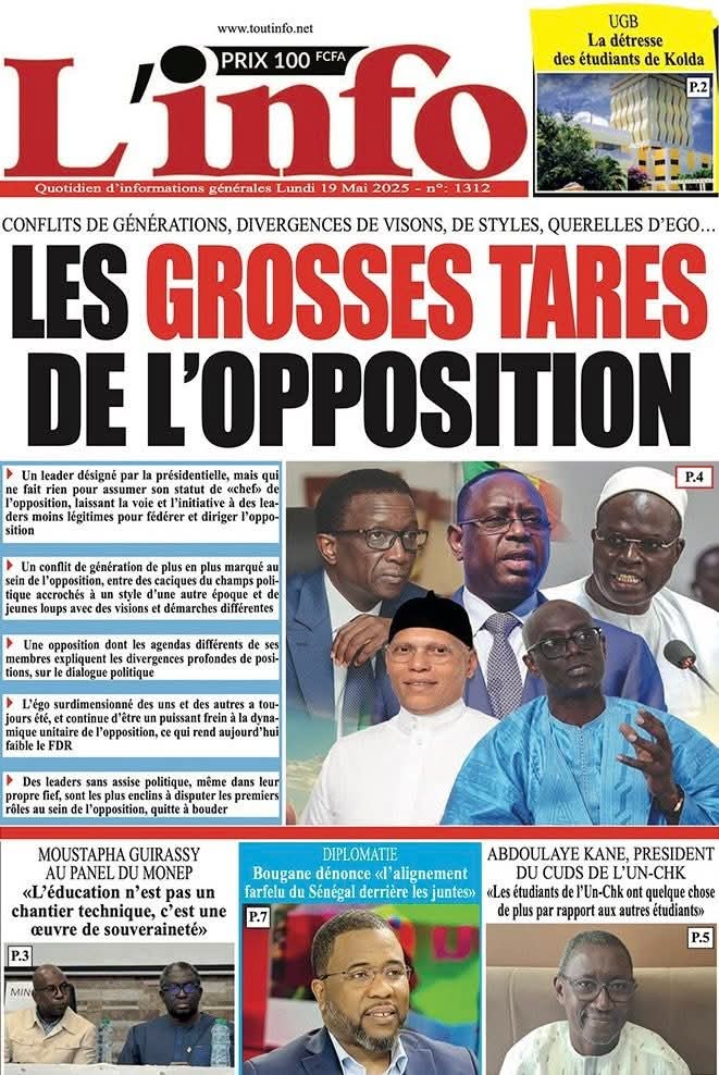 🇸🇳 Les gros titres du jour au Sénégal : Lundi 19 Mai 2025 17 FB IMG 1747638384640