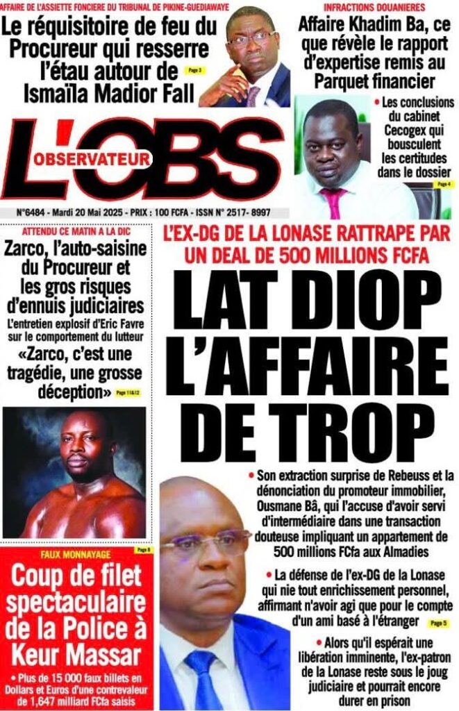 🇸🇳 Les gros titres du jour au Sénégal : Mardi 20 Mai 2025 8 FB IMG 1747717574288