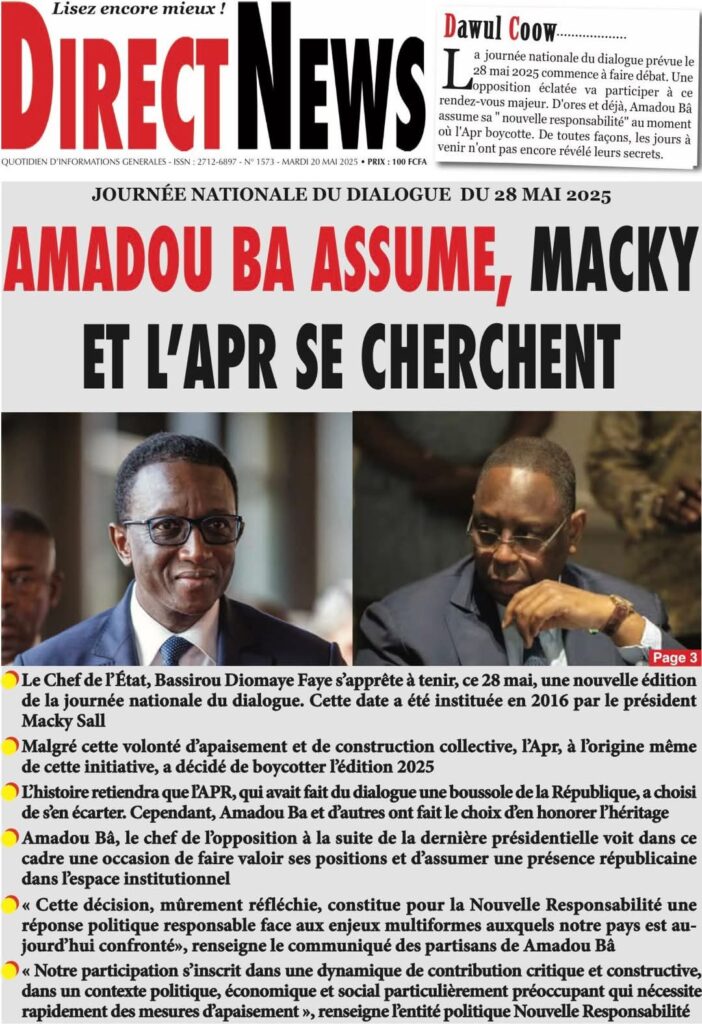 🇸🇳 Les gros titres du jour au Sénégal : Mardi 20 Mai 2025 18 FB IMG 1747717586823