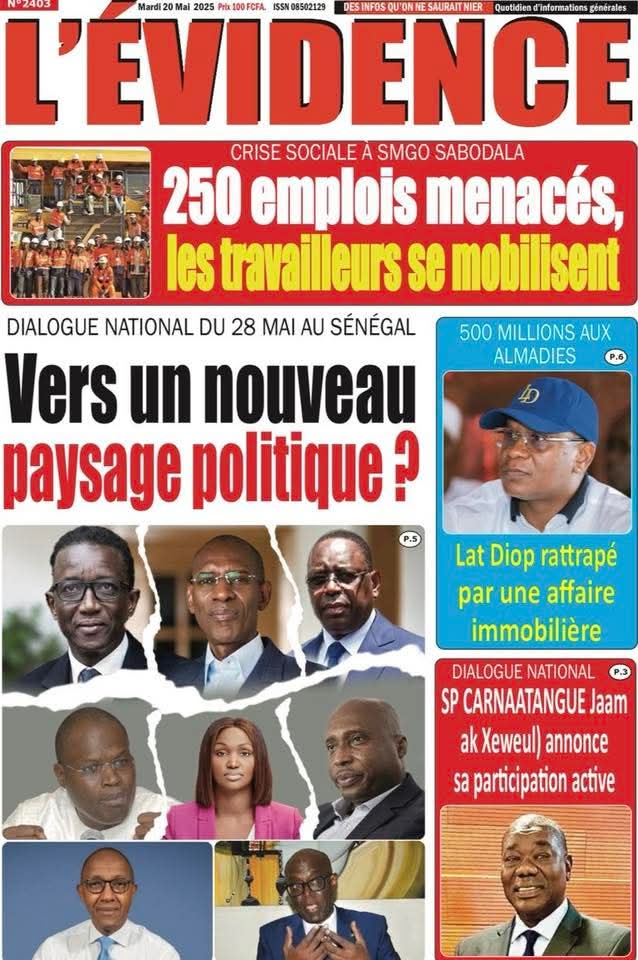 🇸🇳 Les gros titres du jour au Sénégal : Mardi 20 Mai 2025 16 FB IMG 1747717590634