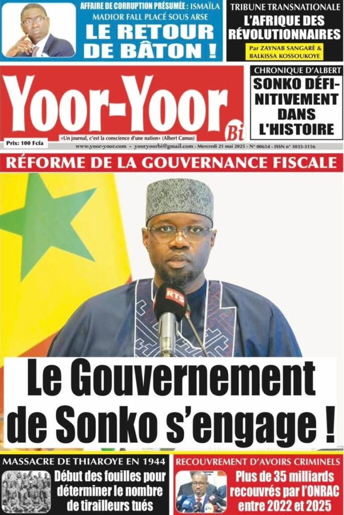 🇸🇳 Les gros titres du jour au Sénégal : Mercredi 21 Mai 2025 6 FB IMG 1747805292744