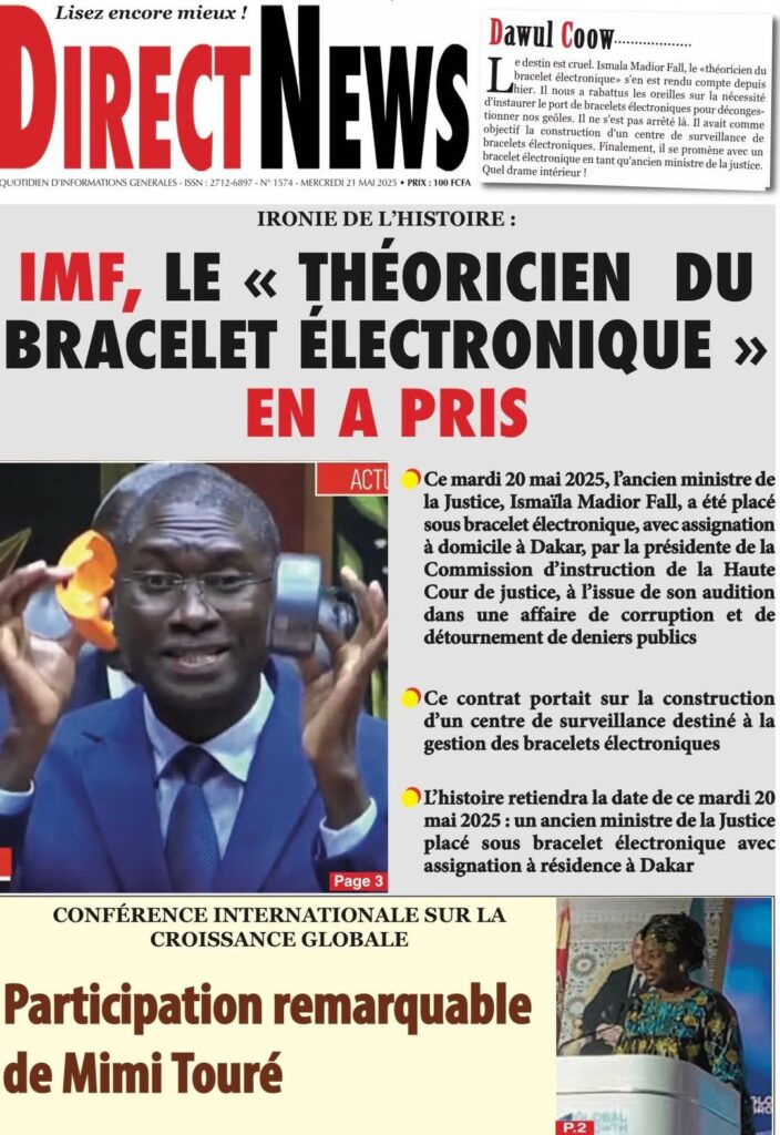 🇸🇳 Les gros titres du jour au Sénégal : Mercredi 21 Mai 2025 13 FB IMG 1747805301982