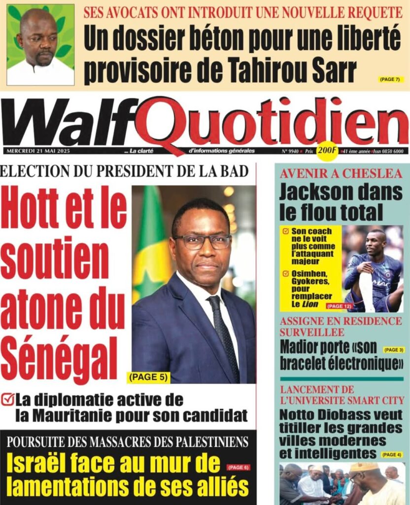 🇸🇳 Les gros titres du jour au Sénégal : Mercredi 21 Mai 2025 21 FB IMG 1747805325367