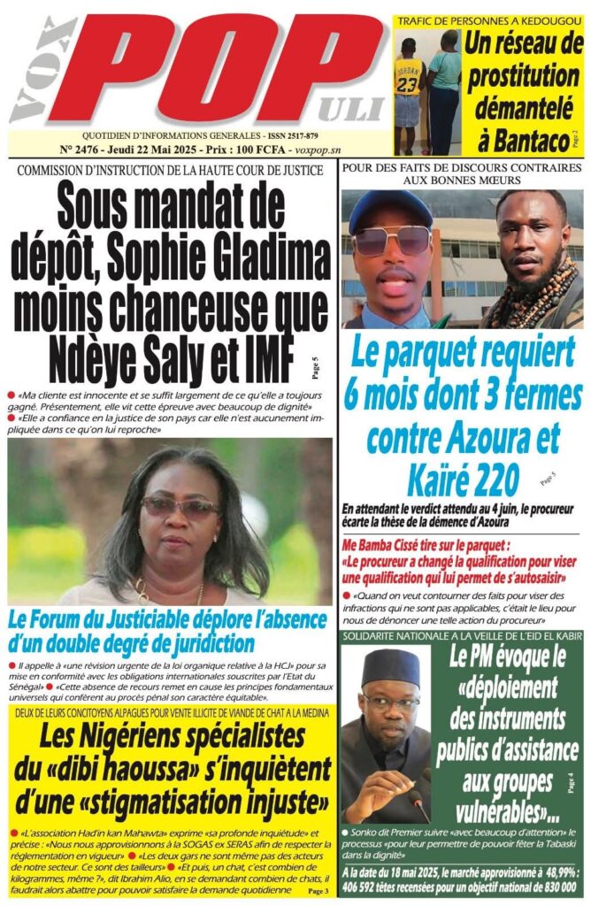 🇸🇳 Les gros titres du jour au Sénégal : Jeudi 22 Mai 2025 3 FB IMG 1747892079388